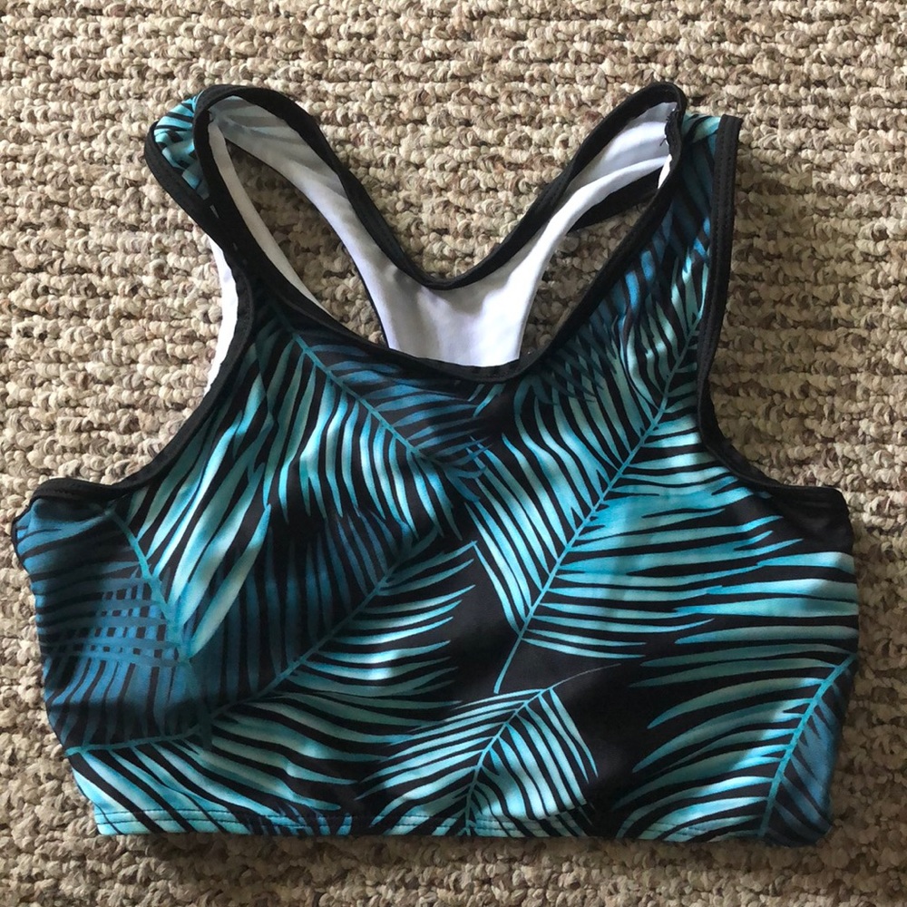 Tropical bathing suit top size small